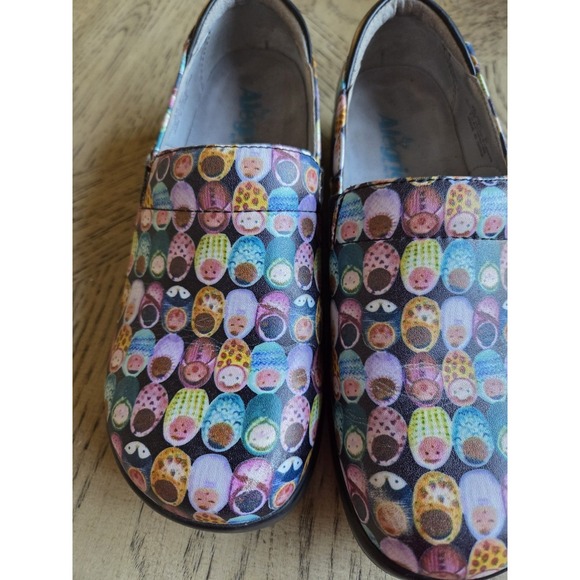 Alegria Clogs Nursing Shoes Size 37-6.5/7 Multicolor Babies Comfort Leather - Picture 14 of 16